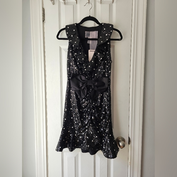 NWT! Giambattista Valli × H&M Sequin Mini Cocktail Dress - Picture 3 of 12